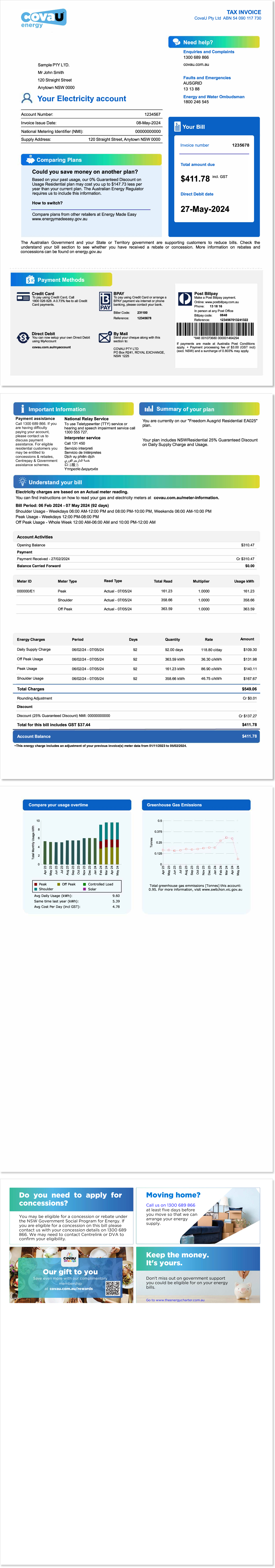 How to read your invoice